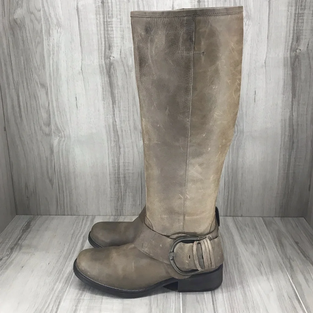 Steve Madden Larent leather riding boots size 7.5M_2